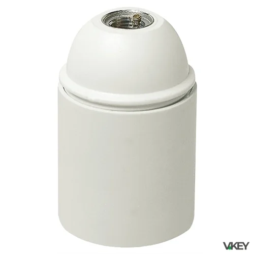 Portalampada E27 M10x1 cm/lisc. bianco