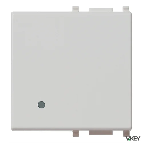 Tasto 2M illuminabile Silver