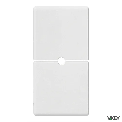 Due mezzi tasti 1M neutro pers. bianco