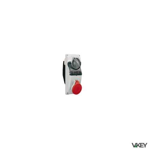 Topter presa interbloccata con fusibili 3 poli + neutro + terra 32a 380 v 6h grado di protezione ip44 | Palazzoli