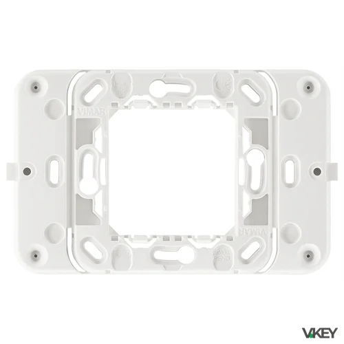 Supporto radio placca 2M centrali bianco