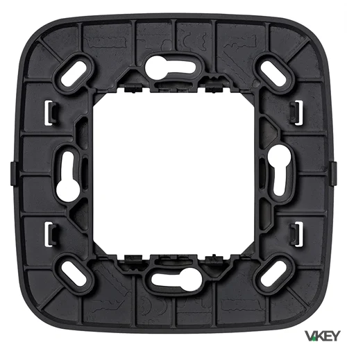 Supporto radio placca Round 2M grigio
