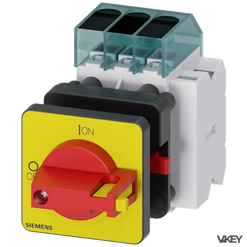 Int. Emer. 3X25A AUX1+1 Front 48X48 | Siemens