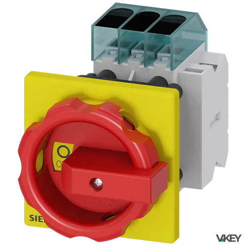 Int. Emer. 3X25A AUX1+1 Front 66X66 | Siemens