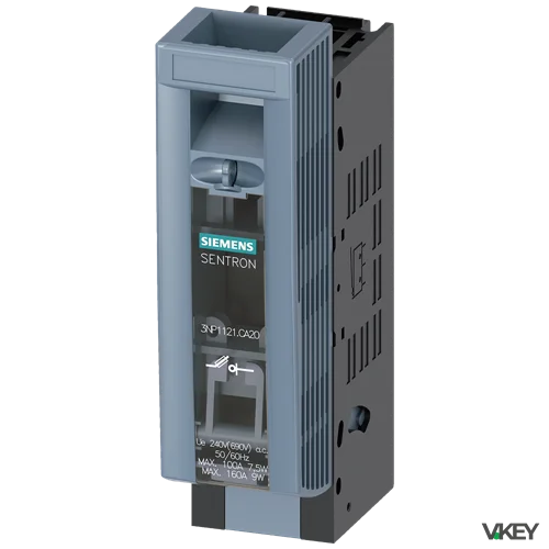Sezionatore.Fusibile.NH000 1P 160A PIASTR.45MM Al.mor | Siemens