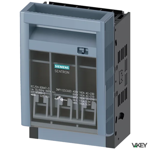 Sezionatore.Fusibile.NH000 160A PIASTR.IN.45MM Al.mor | Siemens