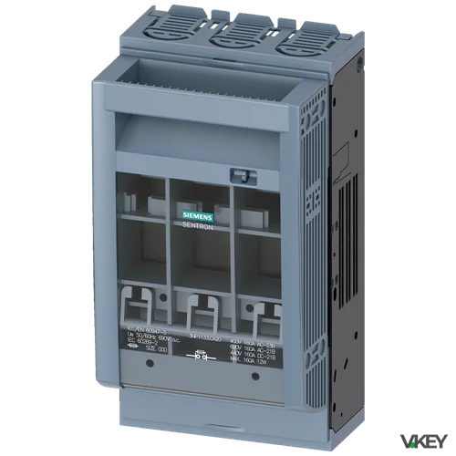 Sezionatore.Fusibile.NH00 160A PIASTR.INC.45MM Al.mor | Siemens