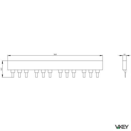 ACC.3NP1 NH000 Sbarre 3PH Collegam 4X3NP | Siemens
