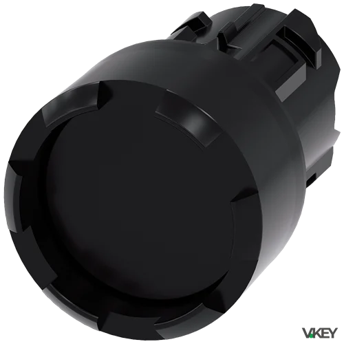 Pulsante  Ghiera Sporgente Dentata Nero | Siemens
