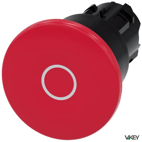 Pulsante fungo ROSS.SBLOC.TRAZ.40MM Scritta O | Siemens