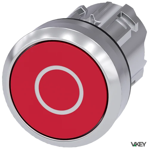 Pulsante  Piatto Rosso Scritta O | Siemens
