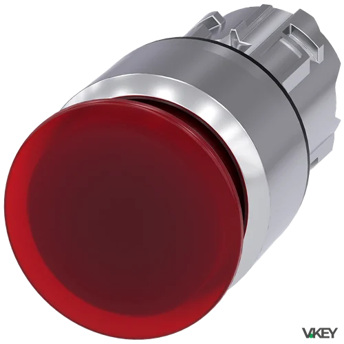 Pulsante lum.fungo Rosso Sbloc. Traz. 30MM | Siemens