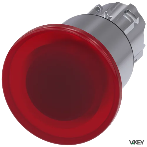 Pulsante lum.fungo Rosso 3POSIZIONI 40MM | Siemens