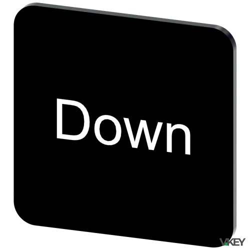 Targh.ades. Nera 22X22MM Scrit. Down | Siemens