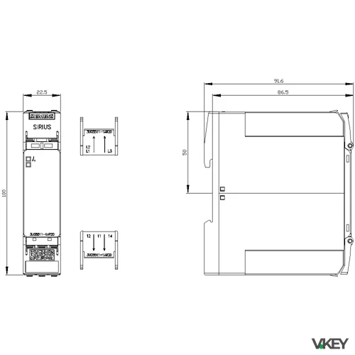 Ph.folge Ueberw. 3X160 690V AC50 60HZ 1W | Siemens