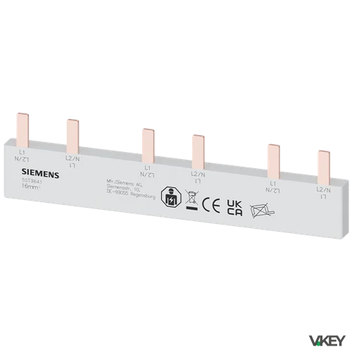 Sbarra ISOL.16MMQ 3 INTERRUTTORE  .x 2 Fasi+ca CS | Siemens