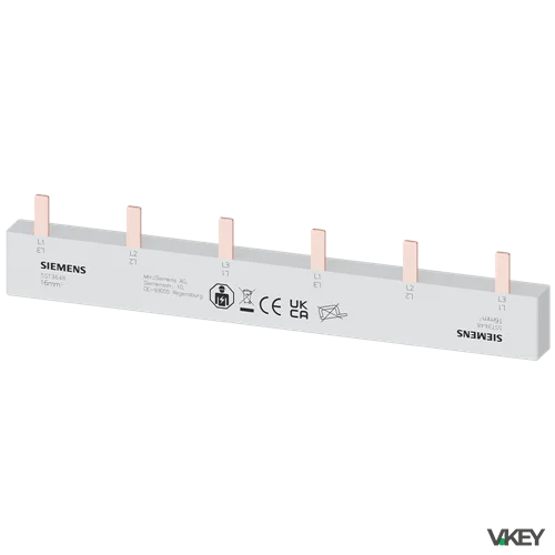 Sbarra ISOL.16MMQ 1X3 Fasi N DX+8X1 Fase | Siemens