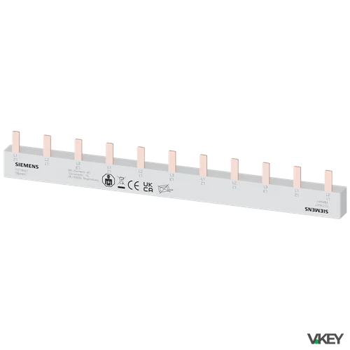 Sbarra ISOL.10MMQ 1X3 Fasi N SX+8X1 Fase | Siemens