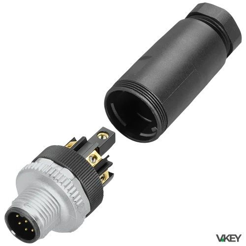 M12 Connector 8 Pin, Male | Siemens